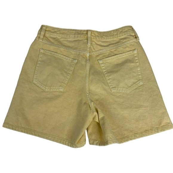 Wild Fable Highest Rise Bermuda Shorts Women's 8/29R Yellow Preppy Core Summer - Picture 1 of 7